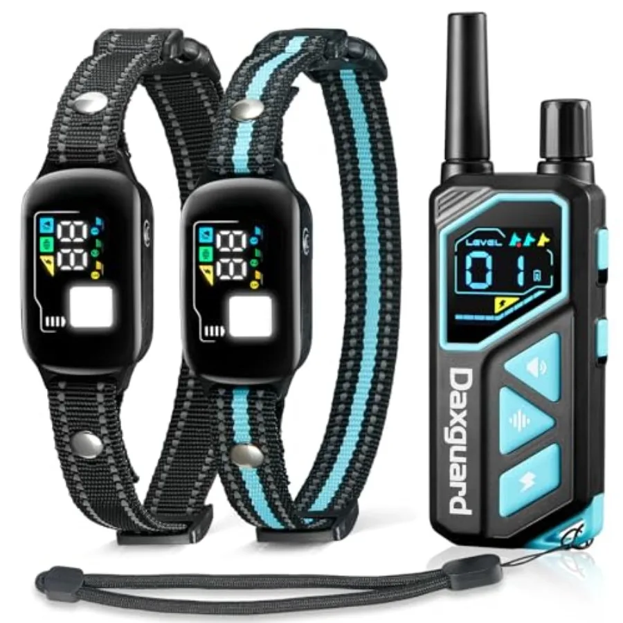 Smart dog training collar for outdoor use, silicone-coated nylon, black, AI anti-barking with beeper/vibration/safe shock, 3300
Smart dog training collar for outdoor use, silicone-coated nylon, black, AI anti-barking with beeper/vibration/safe shock, 3300