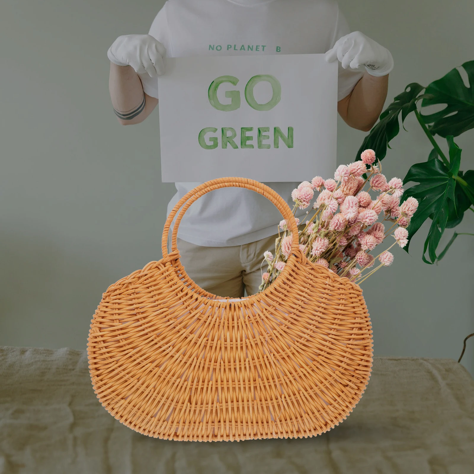 Rattan Basket for Home Storage Woven H held Container H Picnic Camping Garden Fruit Flower Snack
Rattan Basket for Home Storage Woven H held Container H Picnic Camping Garden Fruit Flower Snack