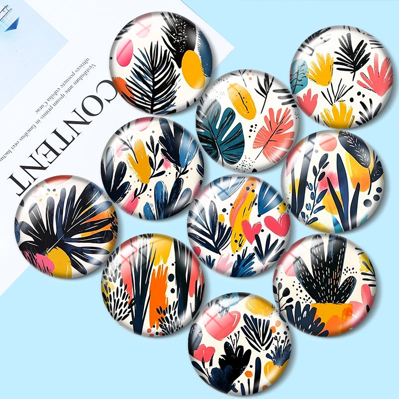 Colorful Floral 12/18/20/25mm glass cabochon bracelet pendant rings for jewelry demo earrings back Making findings
Colorful Floral 12/18/20/25mm glass cabochon bracelet pendant rings for jewelry demo earrings back Making findings