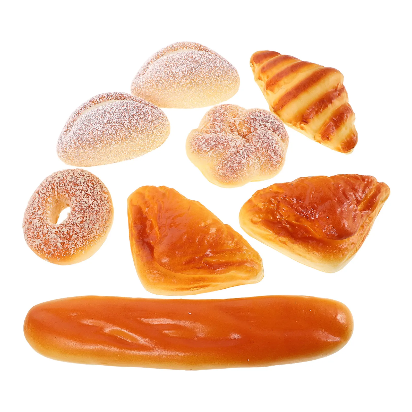 8Pcs Realistic PU Artificial Bread Set Lifelike Faux Food Props for Photography Studio Bakery Cafe Kitchen Decor Educational
8Pcs Realistic PU Artificial Bread Set Lifelike Faux Food Props for Photography Studio Bakery Cafe Kitchen Decor Educational