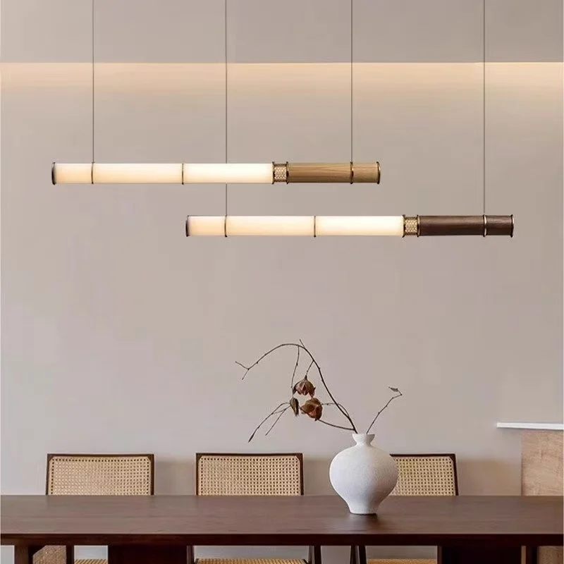 Song Dynasty Aesthetic Restaurant Chandelier Designer Creative Decoration Solid Wood Extremely Simple Strip Tea Room Lamp
Song Dynasty Aesthetic Restaurant Chandelier Designer Creative Decoration Solid Wood Extremely Simple Strip Tea Room Lamp