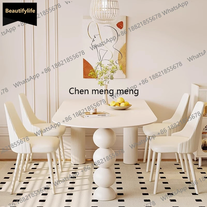 Salon Cream Wind Aesthetics Dining Table Nordic Nordic Adult Luxury Restaurant Table Lounge Luxury Muebles Trendy Furniture c139
Salon Cream Wind Aesthetics Dining Table Nordic Nordic Adult Luxury Restaurant Table Lounge Luxury Muebles Trendy Furniture c139