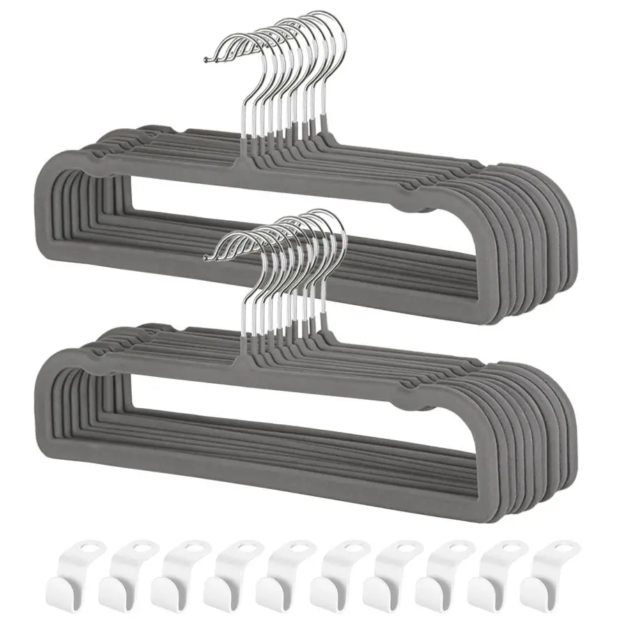 Вешалки для брюк с нескользящей планкой, 20 штук, войлочные вешалки для брюк и штанов для шкафа, тонкие, экономящие место, Perchas Terciopelo 360
Вешалки для брюк с нескользящей планкой, 20 штук, войлочные вешалки для брюк и штанов для шкафа, тонкие, экономящие место, Perchas Terciopelo 360