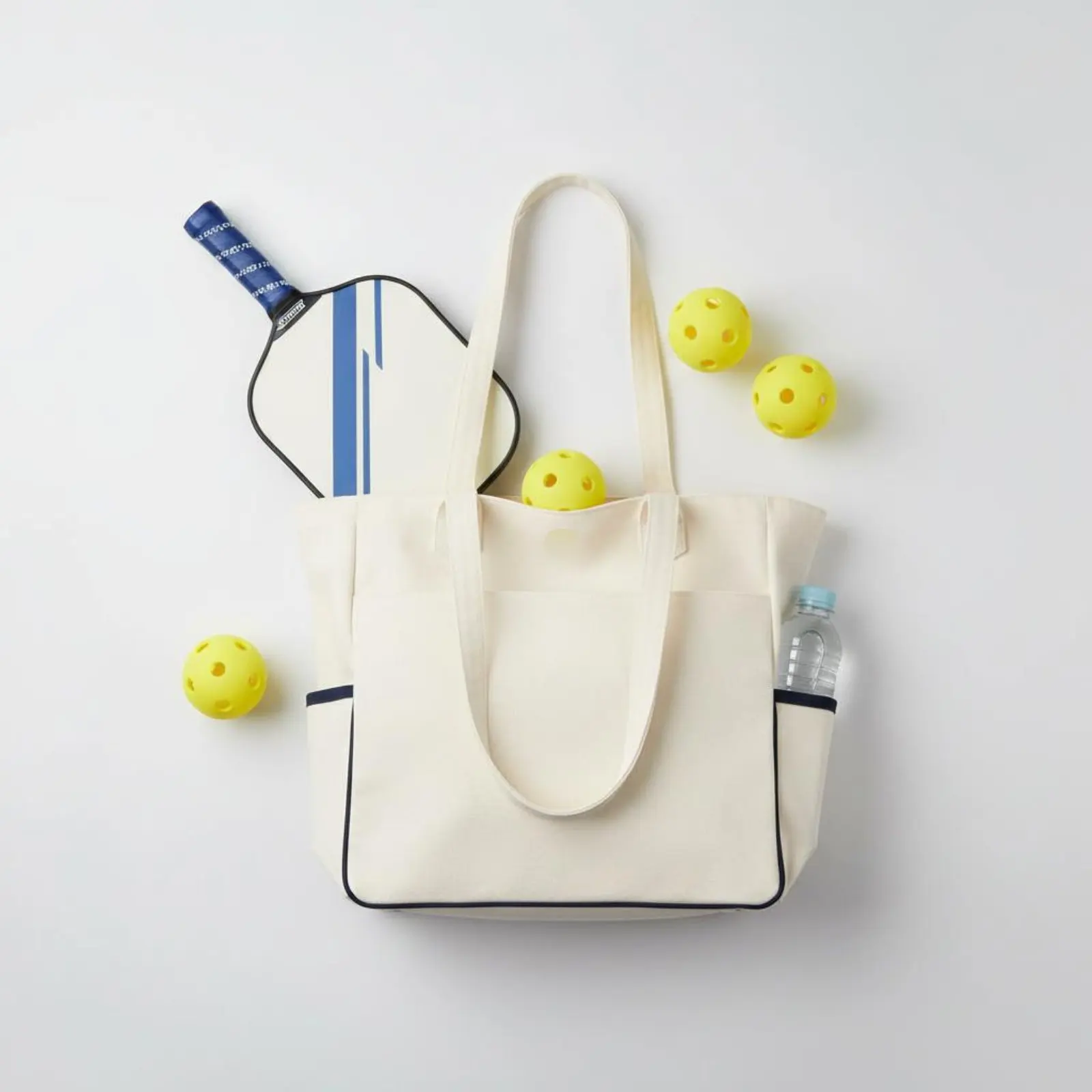 Pickleball Tote Bag Large Capacity Sports Tote with Water Bottle Holder Canvas Racket Bag Multiple Pockets for Women, Gym
Pickleball Tote Bag Large Capacity Sports Tote with Water Bottle Holder Canvas Racket Bag Multiple Pockets for Women, Gym