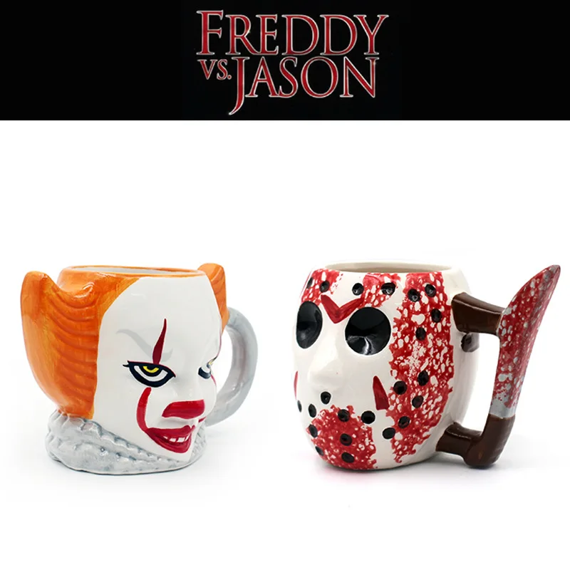 Strictly Select Halloween Horror Freddy Jason Mask Cup Dance Party Male Ghost Demon Hundred Slaughters Male Ceramic Mug
Strictly Select Halloween Horror Freddy Jason Mask Cup Dance Party Male Ghost Demon Hundred Slaughters Male Ceramic Mug