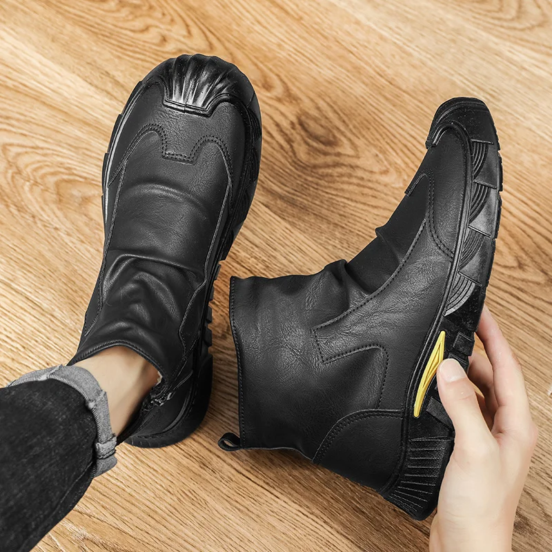 New Arrival High Top Boots Insulated Warm Inner Material, Traction Waterproof Outsole Windproof Trendy Versatile Ankle Boots
New Arrival High Top Boots Insulated Warm Inner Material, Traction Waterproof Outsole Windproof Trendy Versatile Ankle Boots