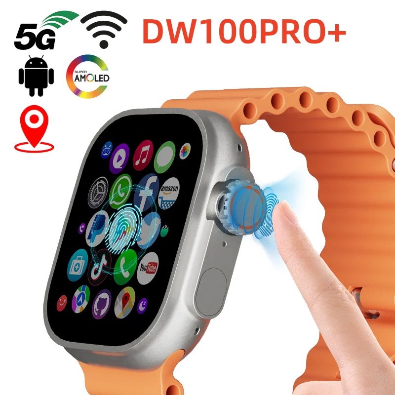 DW100 PRO + Смарт-часы 4G/5G ОС Android WIFI GPS 2,29 дюйма AMOLED SmartWatch Play Store Загрузка TOUCH ID SIM-карта Мужчины Женщины 
DW100 PRO + Смарт-часы 4G/5G ОС Android WIFI GPS 2,29 дюйма AMOLED SmartWatch Play Store Загрузка TOUCH ID SIM-карта Мужчины Женщины