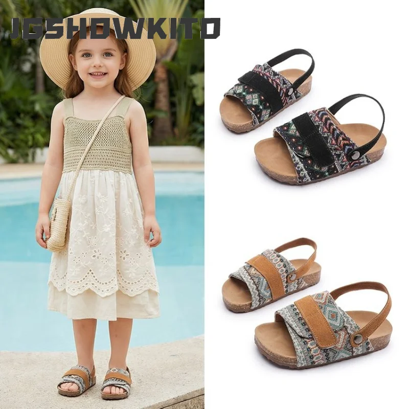 JGSHOWKITO Summer Children Non-slip Sandals Boho Ethnic Print Girls Casual Shoes Breathable Thick Bottom Kids Open Toe Sandals
JGSHOWKITO Summer Children Non-slip Sandals Boho Ethnic Print Girls Casual Shoes Breathable Thick Bottom Kids Open Toe Sandals