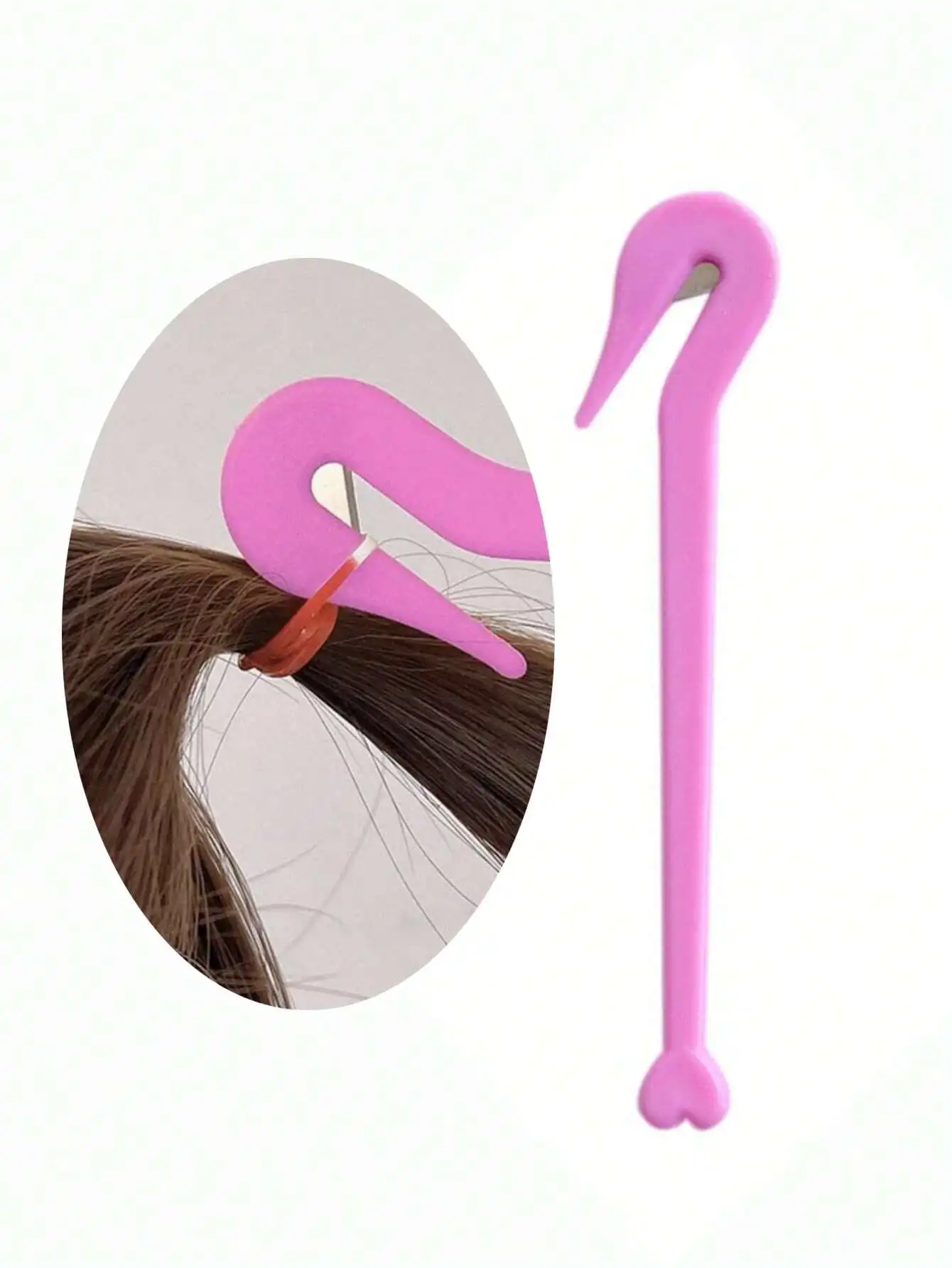 1pc Elastic Hair Band Cutters Disposable Rubber Band Remover Hair Ties Removing Tool Styling Accessories Prevent Hair Pulling Scalp Damage (Purple)
1pc Elastic Hair Band Cutters Disposable Rubber Band Remover Hair Ties Removing Tool Styling Accessories Prevent Hair Pulling Scalp Damage (Purple)