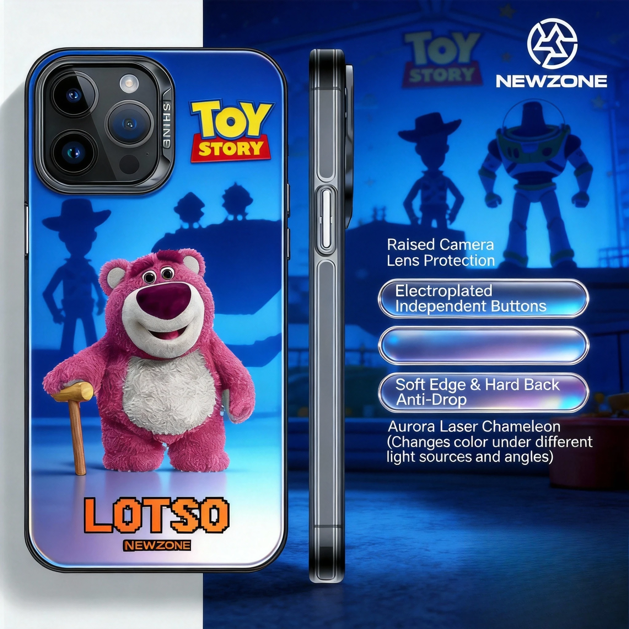 iphone 16 15 14 pro max phone case toy story laser design anti shock protective cover for iphone 13 mobile phone
iphone 16 15 14 pro max phone case toy story laser design anti shock protective cover for iphone 13 mobile phone