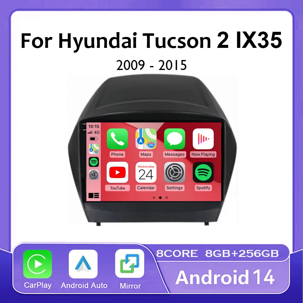 9Inch Android 14 Carplay Auto Car Radio Multimedia Player For Hyundai Tucson 2 LM IX35 2009-2015 Autoradio GPS Stereo Head Unit
9Inch Android 14 Carplay Auto Car Radio Multimedia Player For Hyundai Tucson 2 LM IX35 2009-2015 Autoradio GPS Stereo Head Unit