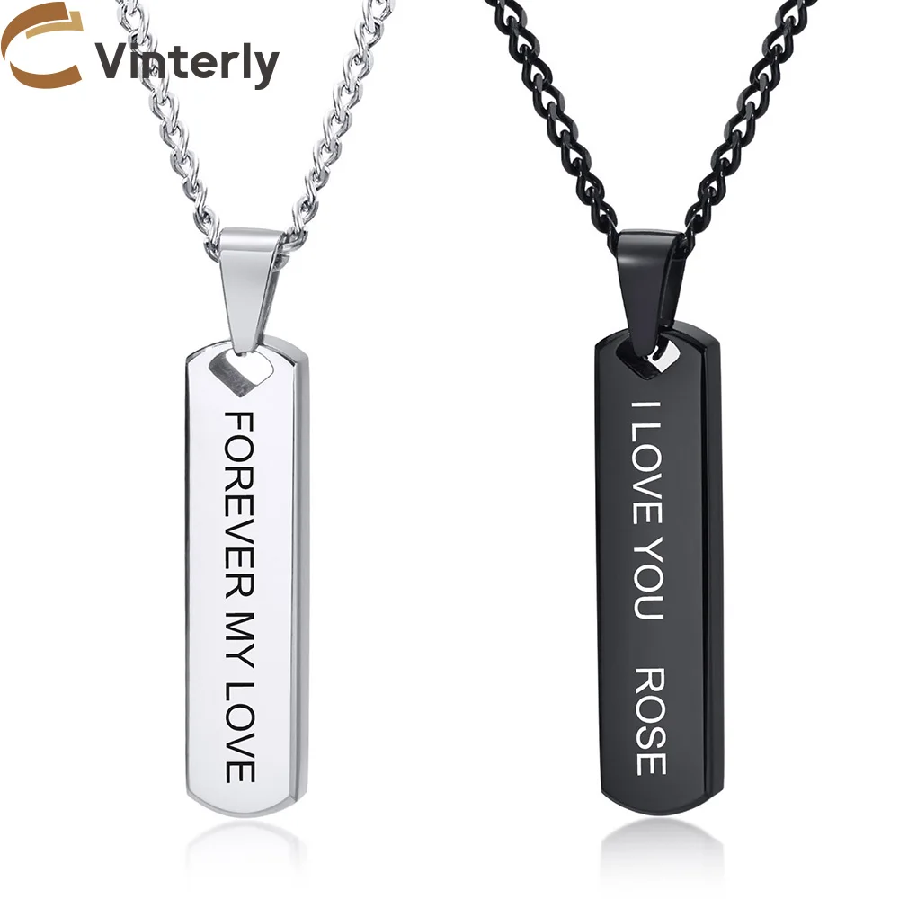 Customized Stainless Steel Pendants for Men Personalized Custom Name Logo Black Long Necklace Pendant Male Gifts Waterproof
Customized Stainless Steel Pendants for Men Personalized Custom Name Logo Black Long Necklace Pendant Male Gifts Waterproof