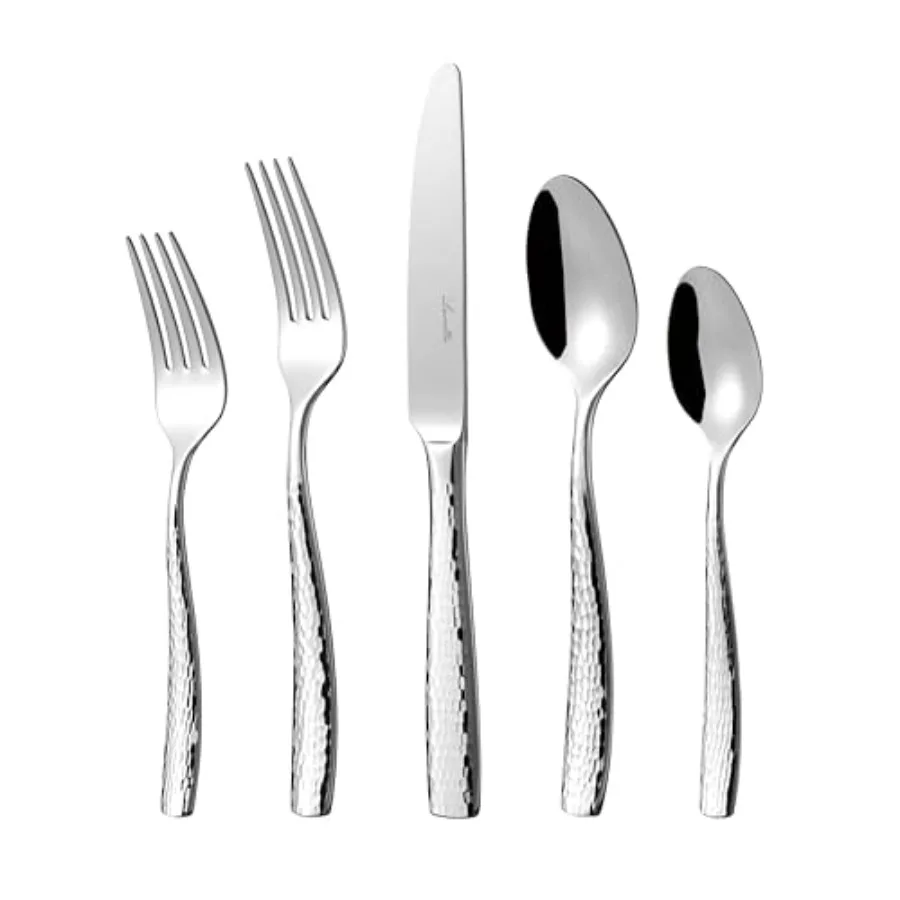 Ponza Flatware Set for 12, -Piece Stainl Steel Sierware Set with Serving Utensils, Timel Hammered Design, Rust-Resistant, Mirro
Ponza Flatware Set for 12, -Piece Stainl Steel Sierware Set with Serving Utensils, Timel Hammered Design, Rust-Resistant, Mirro