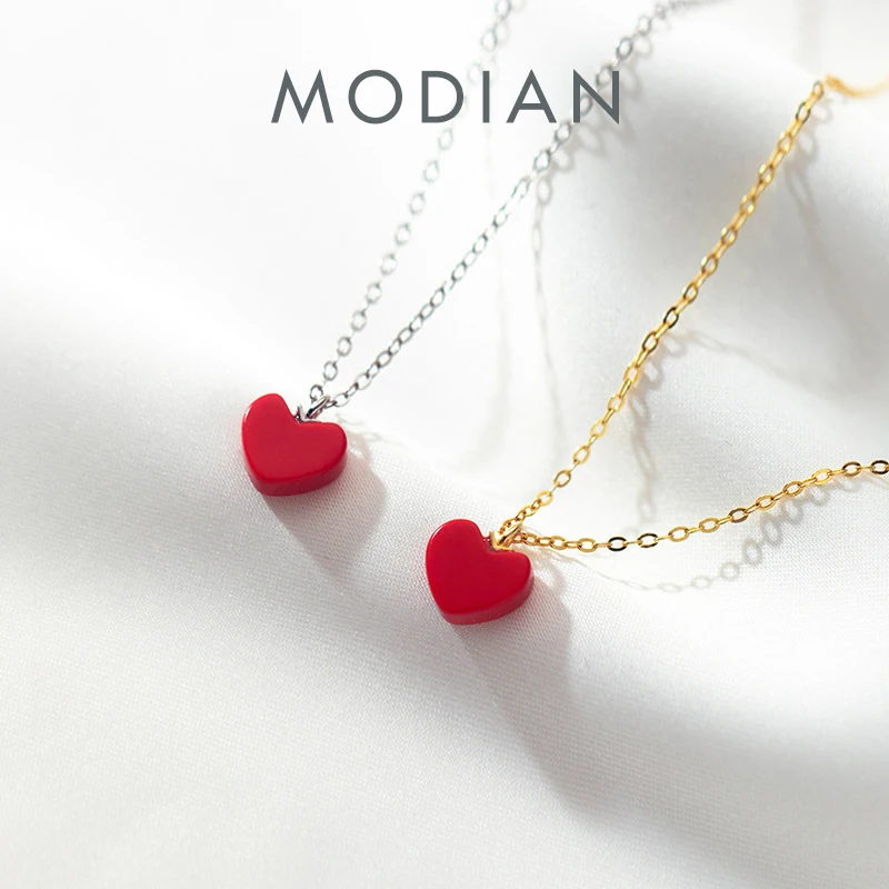 Modian Authentic 925 Sterling Silver Romantic Sweet Red Love Hearts Pendant for Women Adjustable Necklace Fine Jewelry 2020 New
Modian Authentic 925 Sterling Silver Romantic Sweet Red Love Hearts Pendant for Women Adjustable Necklace Fine Jewelry 2020 New