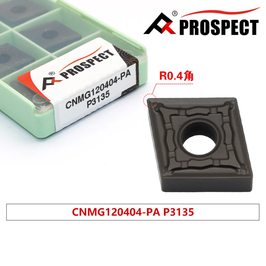 Prospect CNC Lathe Blade CNMG120404/08/12 P9125/3035/3135 High-quality Diamond-shaped Outer Round Turning Insert,For Steel Parts
Prospect CNC Lathe Blade CNMG120404/08/12 P9125/3035/3135 High-quality Diamond-shaped Outer Round Turning Insert,For Steel Parts
