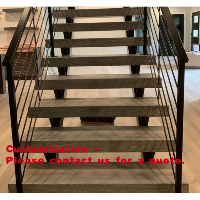 Customize.Modern Style Indoor Straight Wood Tread with Non-Slip Marble Pattern Design Glass Stringer Railing Staircase in
Customize.Modern Style Indoor Straight Wood Tread with Non-Slip Marble Pattern Design Glass Stringer Railing Staircase in