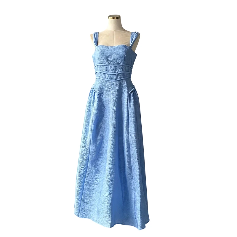 Fashionable Ruched Waist Textured Midi Dresses Women Sexy Backless Cocktail Party Club Gown Chic Lady Graduation Party Dress
Fashionable Ruched Waist Textured Midi Dresses Women Sexy Backless Cocktail Party Club Gown Chic Lady Graduation Party Dress