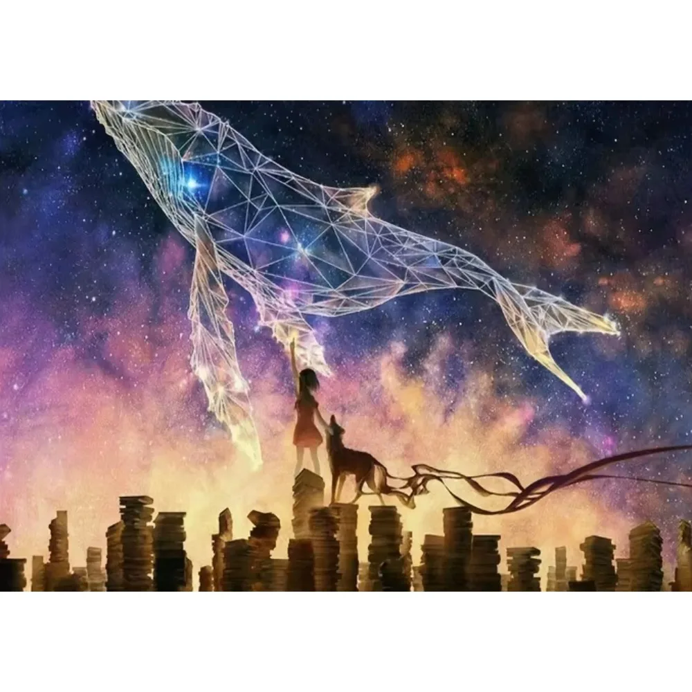 Jigsaw Puzzles for Adults 1000/500/2000pcs Dreamy Purple Whale Girl Puzzles for Gameroom Bedroom Home Decor Birthday Party Gift
Jigsaw Puzzles for Adults 1000/500/2000pcs Dreamy Purple Whale Girl Puzzles for Gameroom Bedroom Home Decor Birthday Party Gift