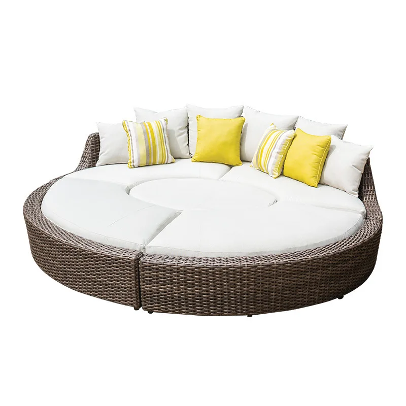 Rattan Outdoor Bed Circular Double Balcony Leisure Rattan Chair Courtyard Outdoor Leisure Large Round Bed Open-air Rattan Sofa
Rattan Outdoor Bed Circular Double Balcony Leisure Rattan Chair Courtyard Outdoor Leisure Large Round Bed Open-air Rattan Sofa