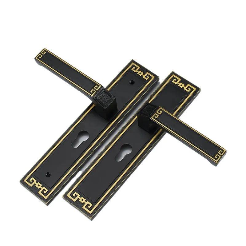 *New Chinese style indoor door lock, household universal door lock handle wooden door lock set
*New Chinese style indoor door lock, household universal door lock handle wooden door lock set
