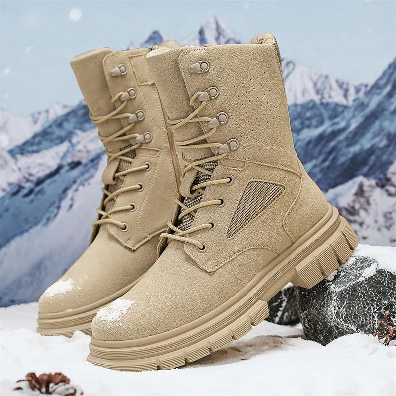 NewWinter Fleece Lining Men's Tactical Boots,Combat Boots,Outdoor Hunting Boots,Mountaineering Anti-slip Height-increasing Shoes
NewWinter Fleece Lining Men's Tactical Boots,Combat Boots,Outdoor Hunting Boots,Mountaineering Anti-slip Height-increasing Shoes
