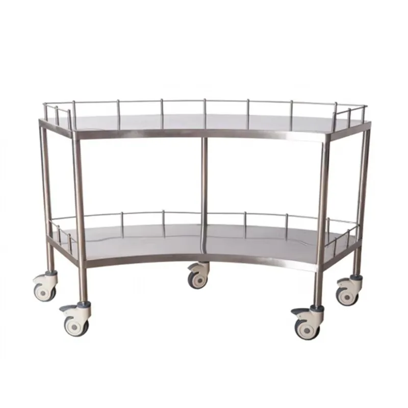New Stainless Steel Hospital Equipment Trolley Surgical Instruments Cart Medical Fan-Shaped Apparatus Cart
New Stainless Steel Hospital Equipment Trolley Surgical Instruments Cart Medical Fan-Shaped Apparatus Cart