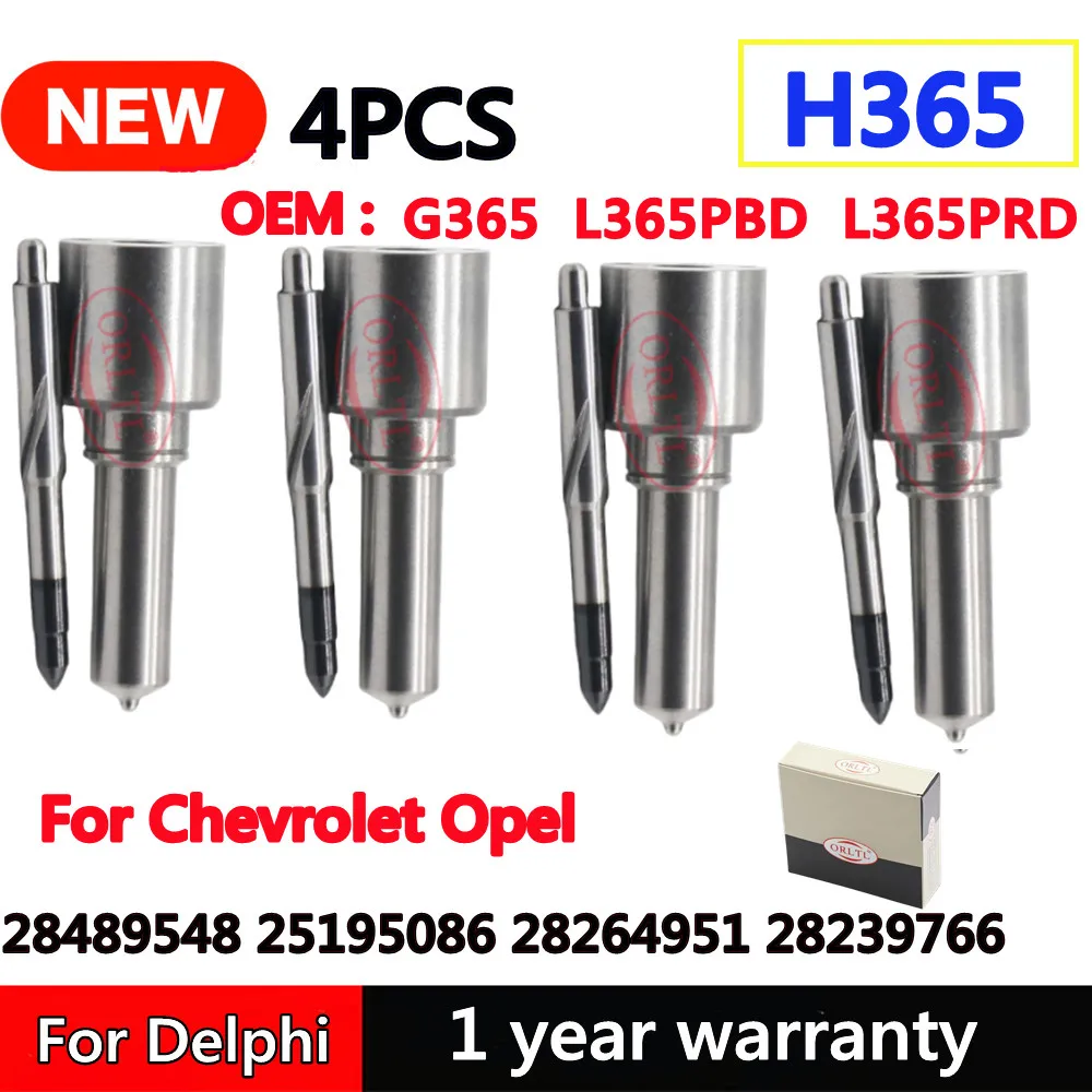 4PCS H365 G365 Diesel Common Rail Injector Nozzle L365PBD L365PRD For Chevrolet Opel 28489548 25195086 28264951 28239766
4PCS H365 G365 Diesel Common Rail Injector Nozzle L365PBD L365PRD For Chevrolet Opel 28489548 25195086 28264951 28239766
