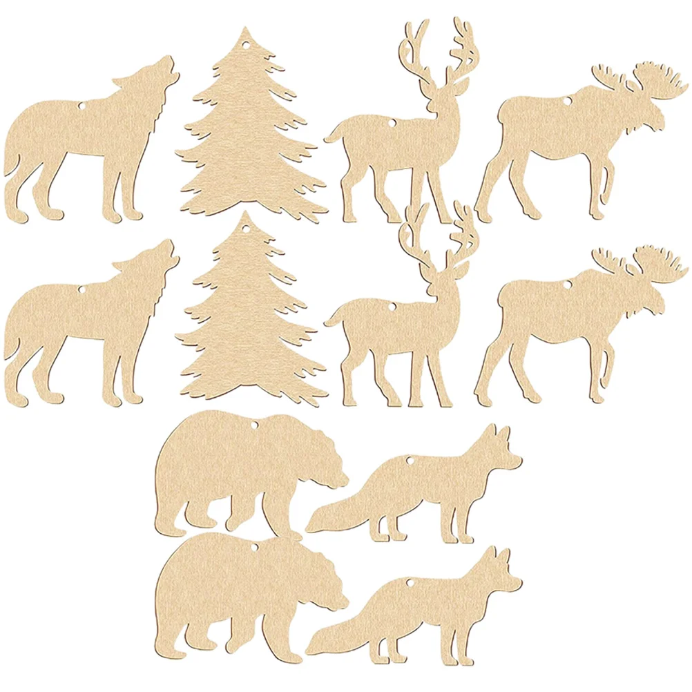 30 Pcs Wooden Animal Ornaments Blank Chips Adorn Sink Slices DIY Cutouts Decorate Style
30 Pcs Wooden Animal Ornaments Blank Chips Adorn Sink Slices DIY Cutouts Decorate Style