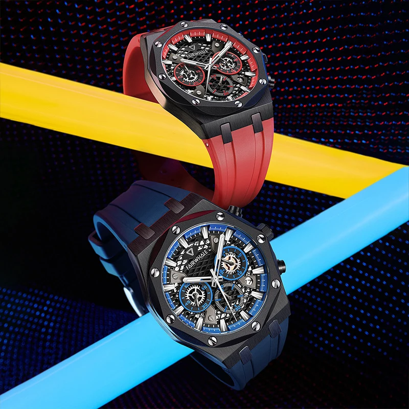 Mark Fairwhale men's multifunctional business quartz watch, sporty and casual wristwatch, a must-have for travel and parties
Mark Fairwhale men's multifunctional business quartz watch, sporty and casual wristwatch, a must-have for travel and parties