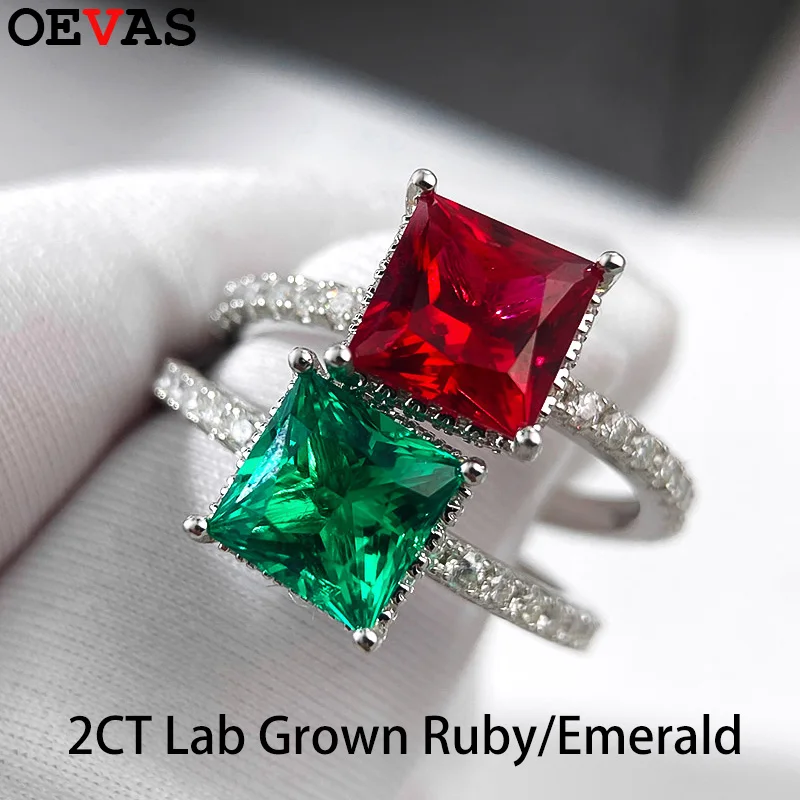 OEVAS 2ct 7mm Lab Grown Colombian Emerald Ring 100% S925 Sterling Silver inlay Moissanite Rings For Women Man Party Fine Jewelry
OEVAS 2ct 7mm Lab Grown Colombian Emerald Ring 100% S925 Sterling Silver inlay Moissanite Rings For Women Man Party Fine Jewelry