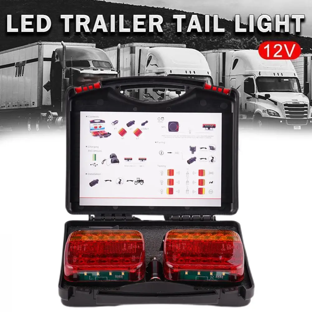 1set Wireless Magnetic Trailer Tail Light Waterproof Rechargeable Rear Taillight Signal Warning Brake Lamp Reflective Lens
1set Wireless Magnetic Trailer Tail Light Waterproof Rechargeable Rear Taillight Signal Warning Brake Lamp Reflective Lens