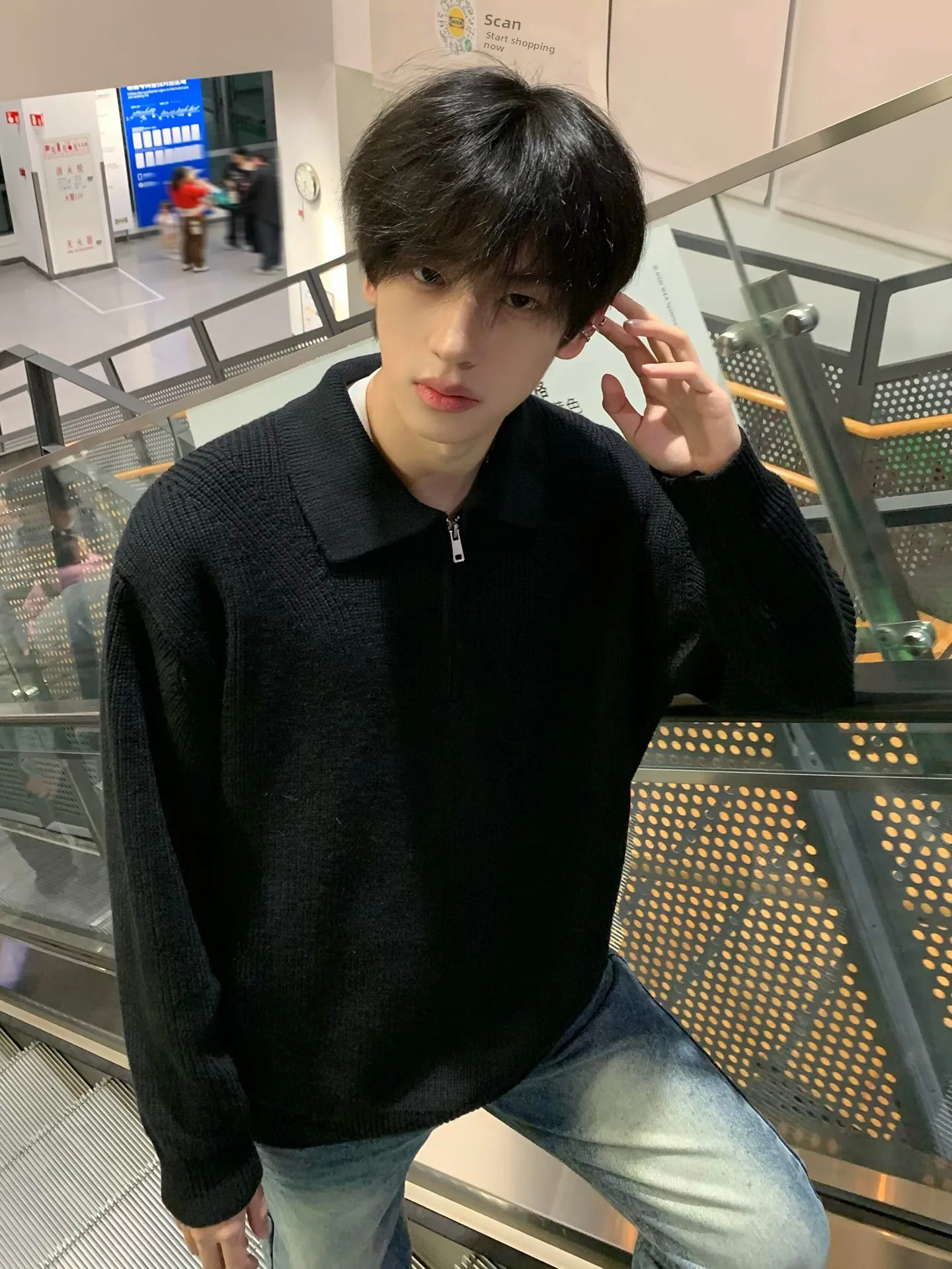 Cleanfit American Sle Bla Sweater Men's Winter f Zipper Collar Knitted Long Sve irt Casual Loose Fit Spring ...
Cleanfit American Sle Bla Sweater Men's Winter f Zipper Collar Knitted Long Sve irt Casual Loose Fit Spring ...