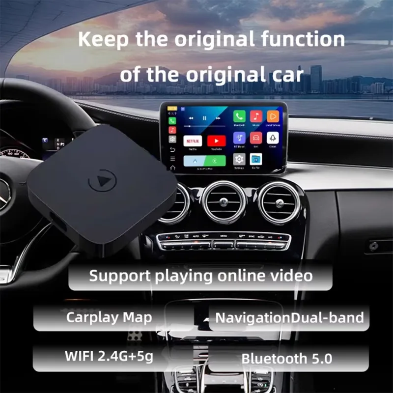 Wireless Carplay AI Box 2+16G Android Auto Dongle Youtube Netflix Plug and Play Android 12 Wireless Carplay Adapter
Wireless Carplay AI Box 2+16G Android Auto Dongle Youtube Netflix Plug and Play Android 12 Wireless Carplay Adapter