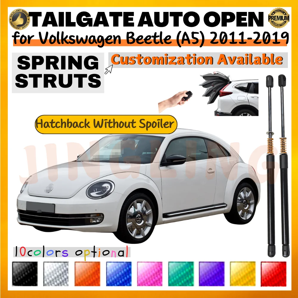 Qty(2) Trunk Struts with Spring for Volkswagen Beetle (A5) Hatchback W/O Spoiler 2011-2019 Rear Tailgate Boot Lift Support Shock
Qty(2) Trunk Struts with Spring for Volkswagen Beetle (A5) Hatchback W/O Spoiler 2011-2019 Rear Tailgate Boot Lift Support Shock