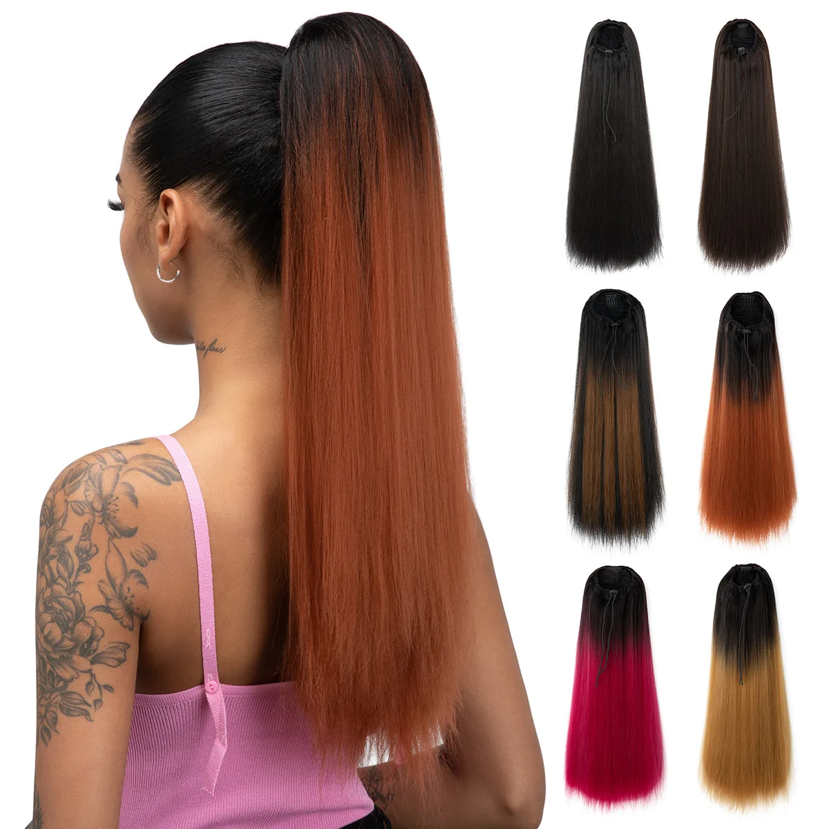 Волосы Opulence, конский хвост, женский шнурок, длинные прямые волосы, высокий хвост, сетчатая сумка на шнурке, стиль, водная рябь, синтетические волосы 
Волосы Opulence, конский хвост, женский шнурок, длинные прямые волосы, высокий хвост, сетчатая сумка на шнурке, стиль, водная рябь, синтетические волосы