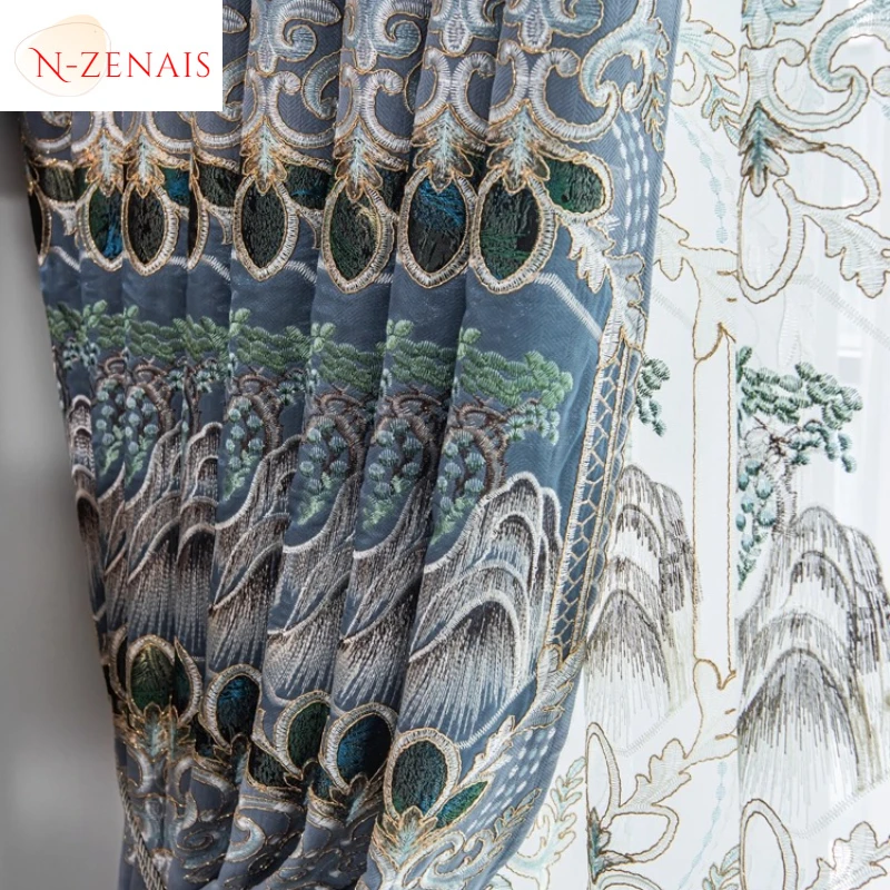 Custom Size!!European Atmospheric Thickened Chenille Embroidered Blackout Luxury Curtains for Living Dining Room Bedroom Decor
Custom Size!!European Atmospheric Thickened Chenille Embroidered Blackout Luxury Curtains for Living Dining Room Bedroom Decor