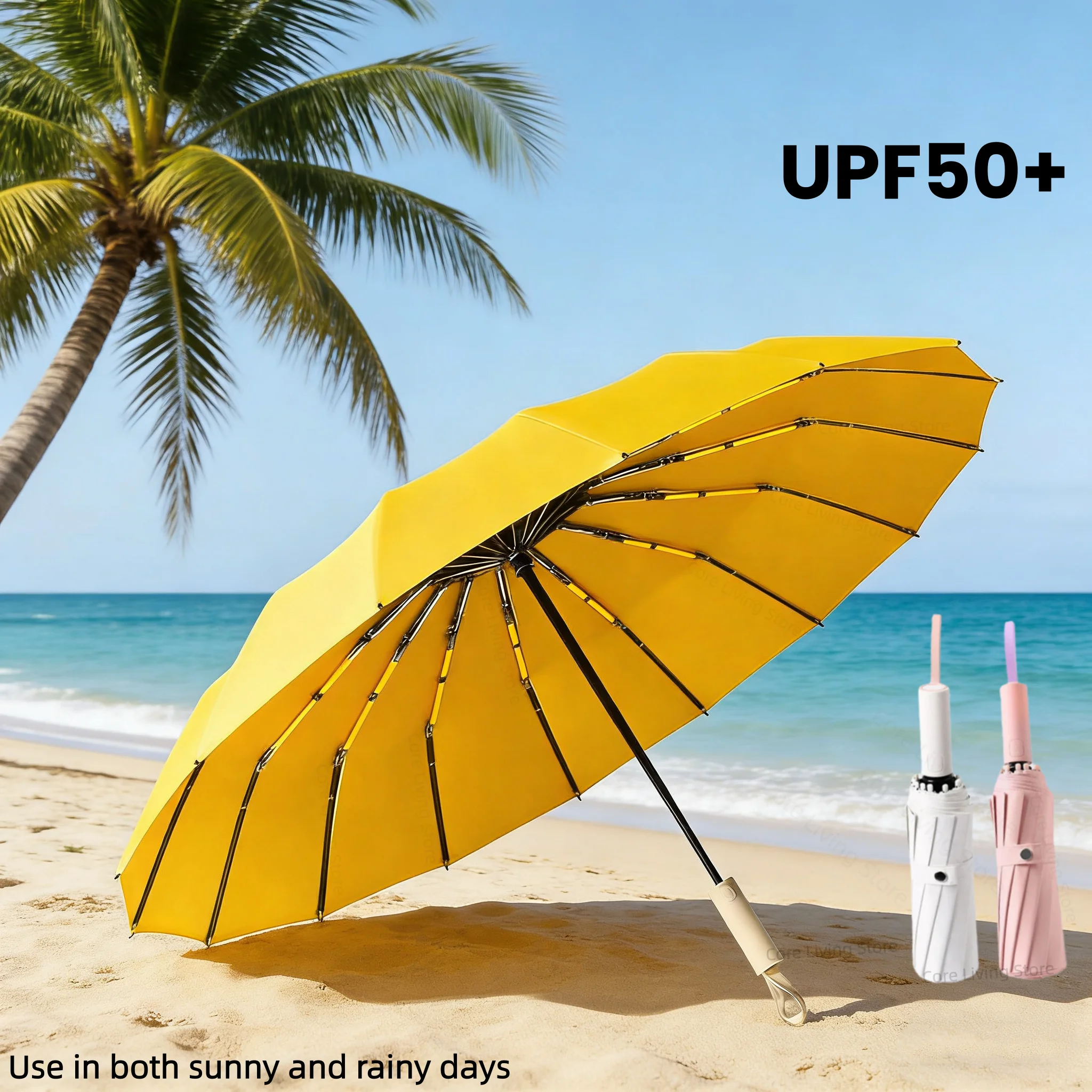 Super Strong Windproof Automatic Umbrella for Men and Women 72 Bone Large Rainproof Sun UV Protection Folding Rain Umbrellas
Super Strong Windproof Automatic Umbrella for Men and Women 72 Bone Large Rainproof Sun UV Protection Folding Rain Umbrellas