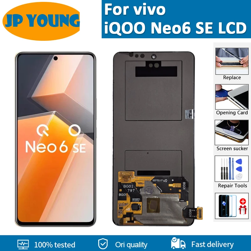 6.62" Original AMOLED LCD For vivo iQOO Neo6 SE LCD Display Touch Screen Digitizer Assembly For vivo iQOO Neo 6 SE V2199A LCD
6.62" Original AMOLED LCD For vivo iQOO Neo6 SE LCD Display Touch Screen Digitizer Assembly For vivo iQOO Neo 6 SE V2199A LCD