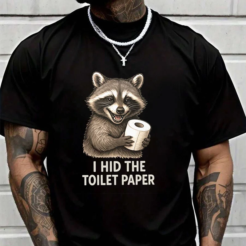 Men Women Moto Raccoon Hiding Toilet T Shirt Clothing Casual Tees T-Shirt Hip Hop Tshirt Streetwear
Men Women Moto Raccoon Hiding Toilet T Shirt Clothing Casual Tees T-Shirt Hip Hop Tshirt Streetwear