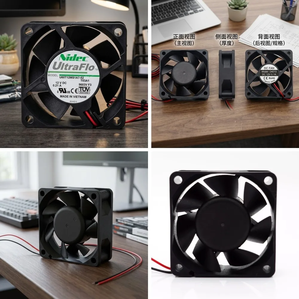 For Nidec U60T12MS1A7-52 6025 DC12V 0.21A 6CM 2-Wire Cooling Fan
For Nidec U60T12MS1A7-52 6025 DC12V 0.21A 6CM 2-Wire Cooling Fan