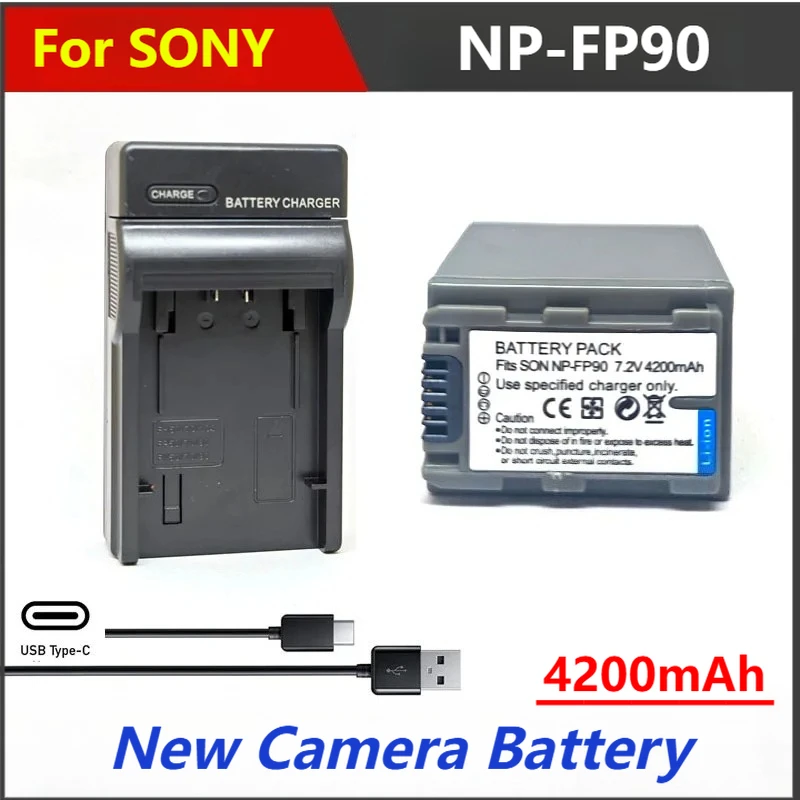 New 4200mAh NP-FP90 NP FP90 Battery Charger for SONY FP91 HC20 21 22 23 24 26 27 28 30 40 96 SR40 DVD605 805
New 4200mAh NP-FP90 NP FP90 Battery Charger for SONY FP91 HC20 21 22 23 24 26 27 28 30 40 96 SR40 DVD605 805