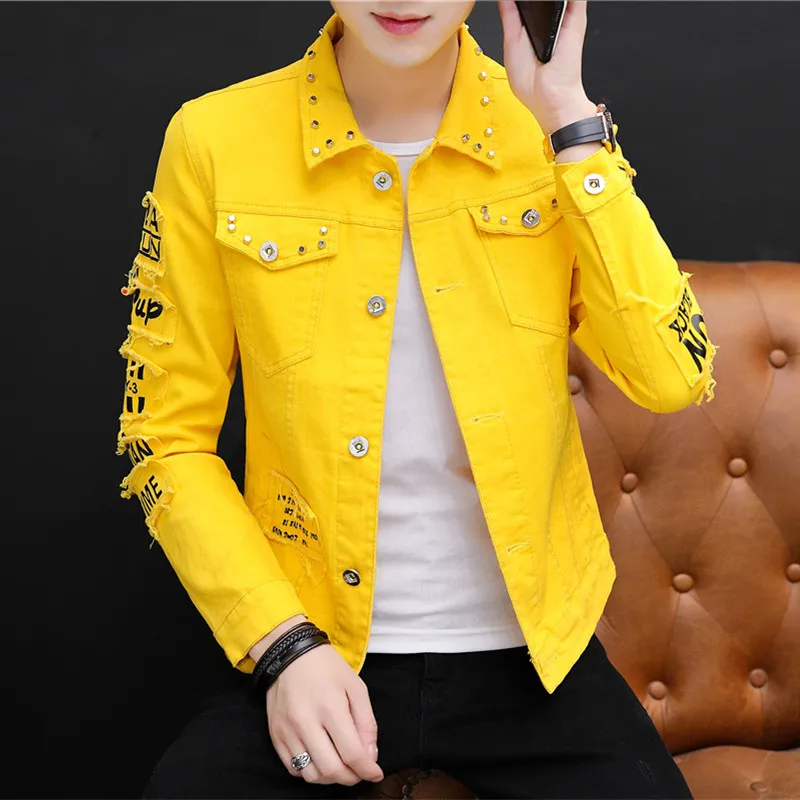 Slim Fit Spring Autumn Denim Jaet Men's Thin Sle Korean Version Faionable Student Clothing Youthful And Haome Outerwear
Slim Fit Spring Autumn Denim Jaet Men's Thin Sle Korean Version Faionable Student Clothing Youthful And Haome Outerwear