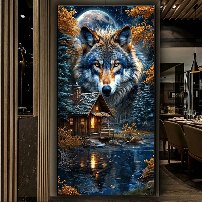 Diamond Painting Fantasy Moon Wolf Forest Cabin Landscape Picture Of Rhinestones Diamond Mosaic New Collection 2025 Home Decor
Diamond Painting Fantasy Moon Wolf Forest Cabin Landscape Picture Of Rhinestones Diamond Mosaic New Collection 2025 Home Decor