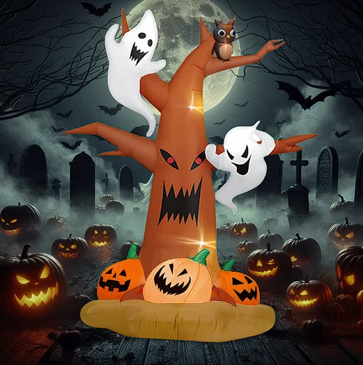 Halloween inflatable pumpkin ghost air model decoration outdoor party American courtyard LED light ghost tree
Halloween inflatable pumpkin ghost air model decoration outdoor party American courtyard LED light ghost tree
