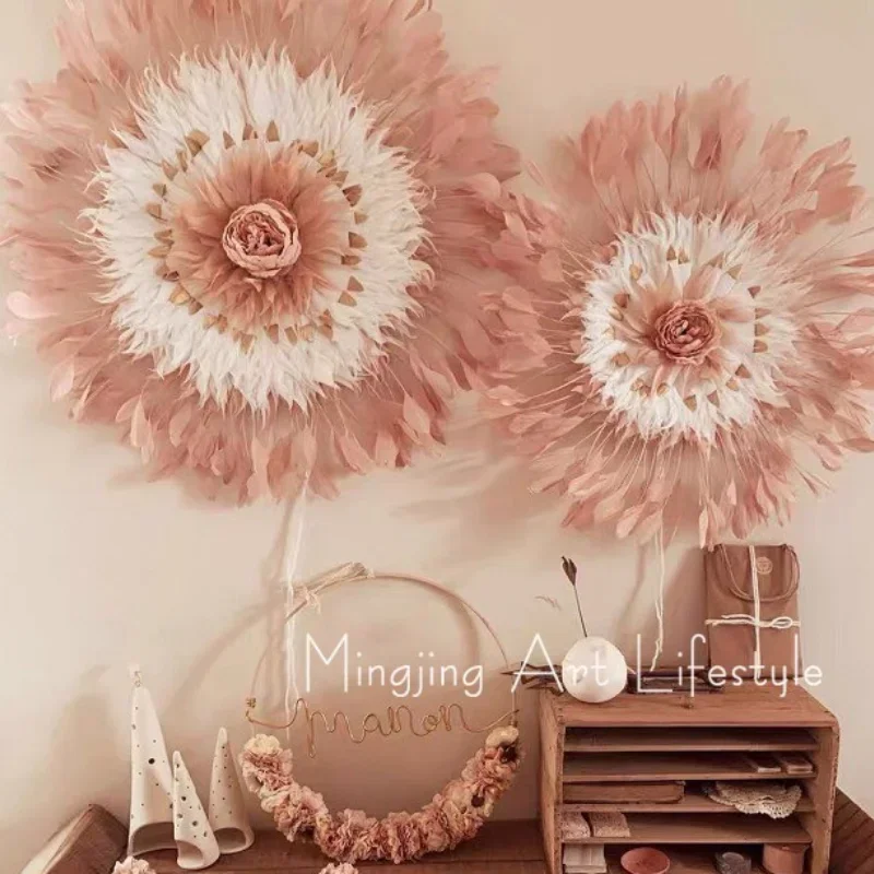 Nordic Light Luxury Handmade Three-Dimensional Feather Wall Decoration Pendant B & B Home Living Room Ornaments Wall Decoration
Nordic Light Luxury Handmade Three-Dimensional Feather Wall Decoration Pendant B & B Home Living Room Ornaments Wall Decoration