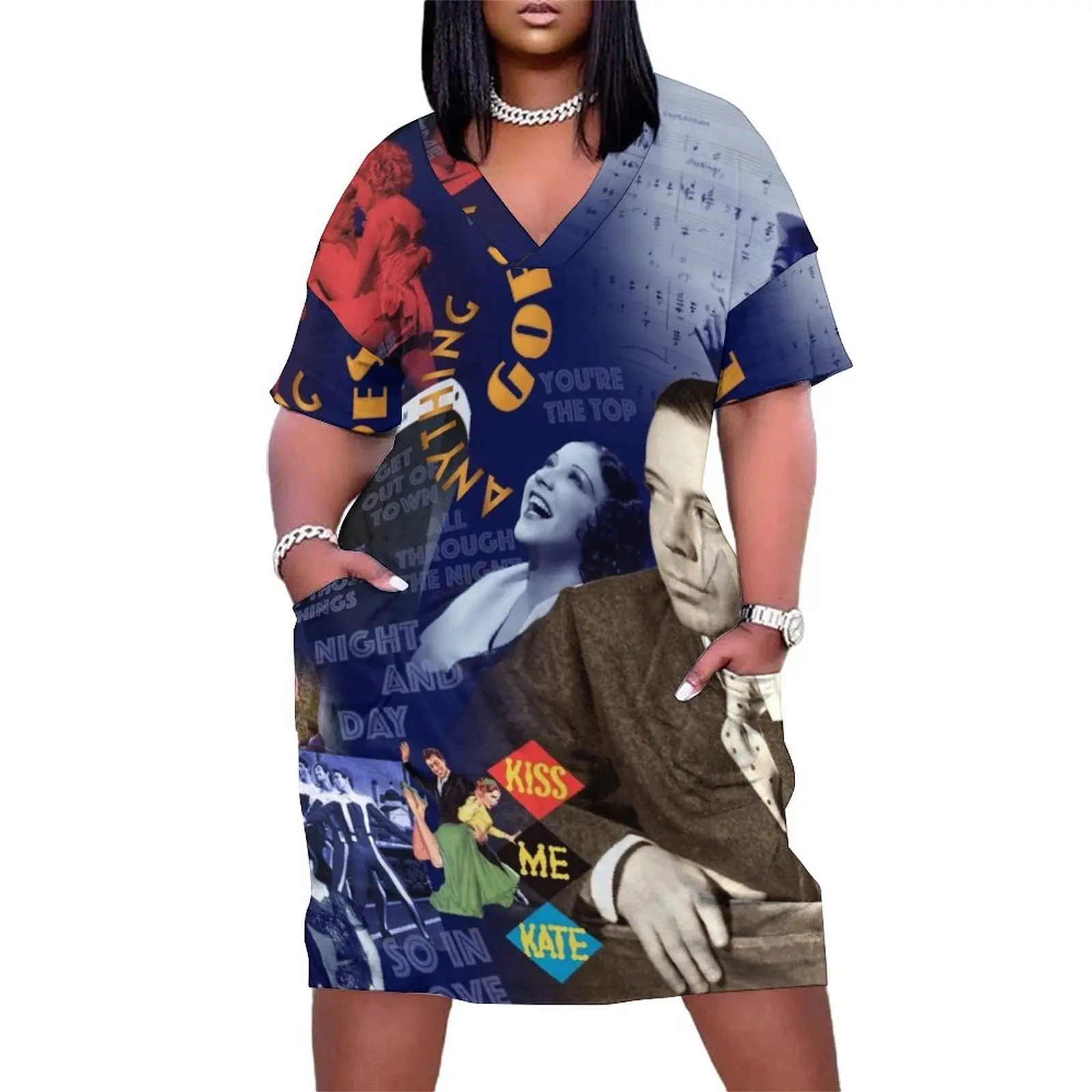 Cole Porter Collage Portrait Loose Pocket Dress loose summer dress dress dresses
Cole Porter Collage Portrait Loose Pocket Dress loose summer dress dress dresses