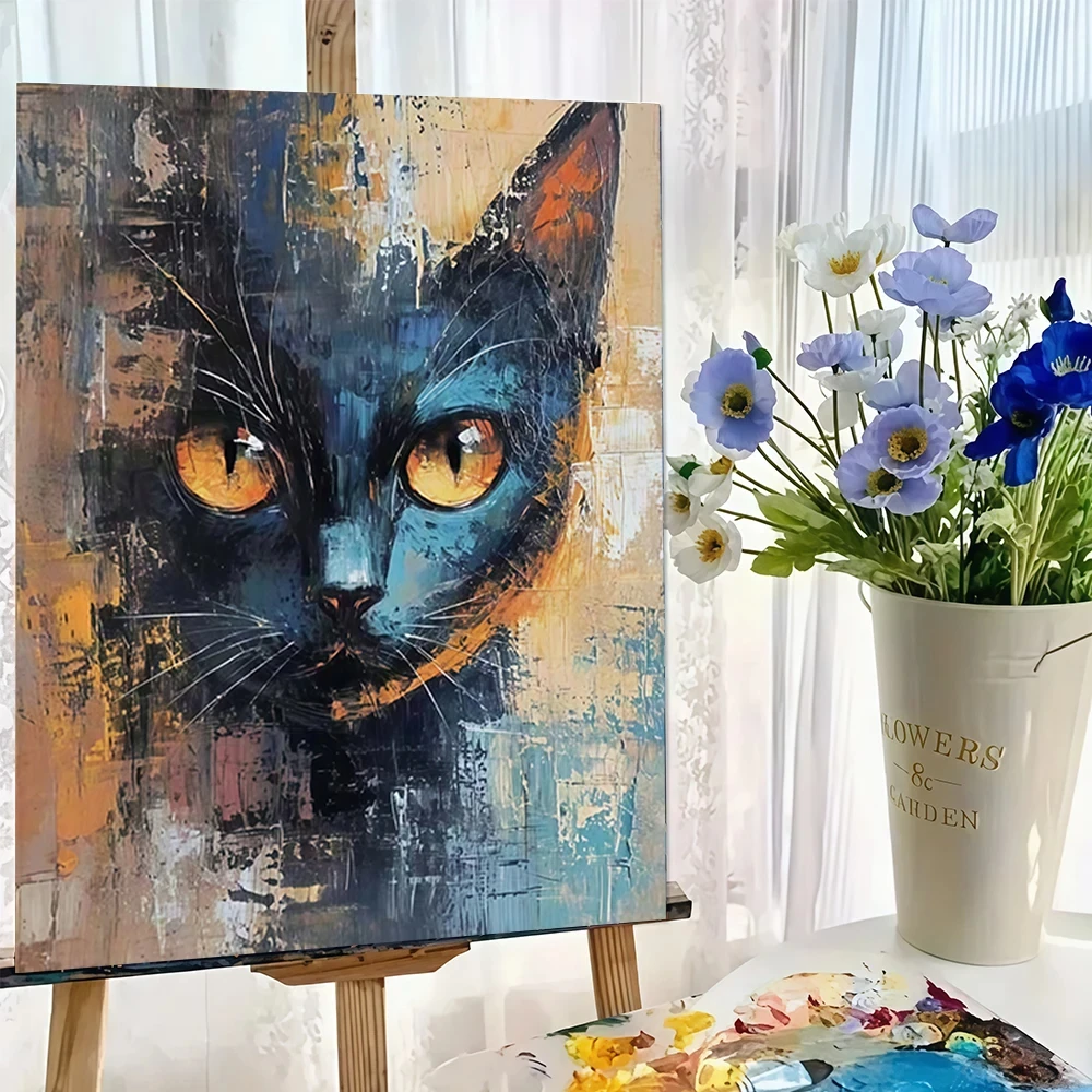 Черный кот DIY для начинающих акриловый цифровой набор для рисования домашний настенный декор ручная роспись холст комплект
Черный кот DIY для начинающих акриловый цифровой набор для рисования домашний настенный декор ручная роспись холст комплект