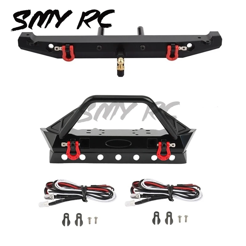 Metal Front and Rear Bumper with Lights for Axial SCX10 90046 SCX10 III AXI03007 TRX4 1/10 RC Crawler Car Upgrade Parts
Metal Front and Rear Bumper with Lights for Axial SCX10 90046 SCX10 III AXI03007 TRX4 1/10 RC Crawler Car Upgrade Parts