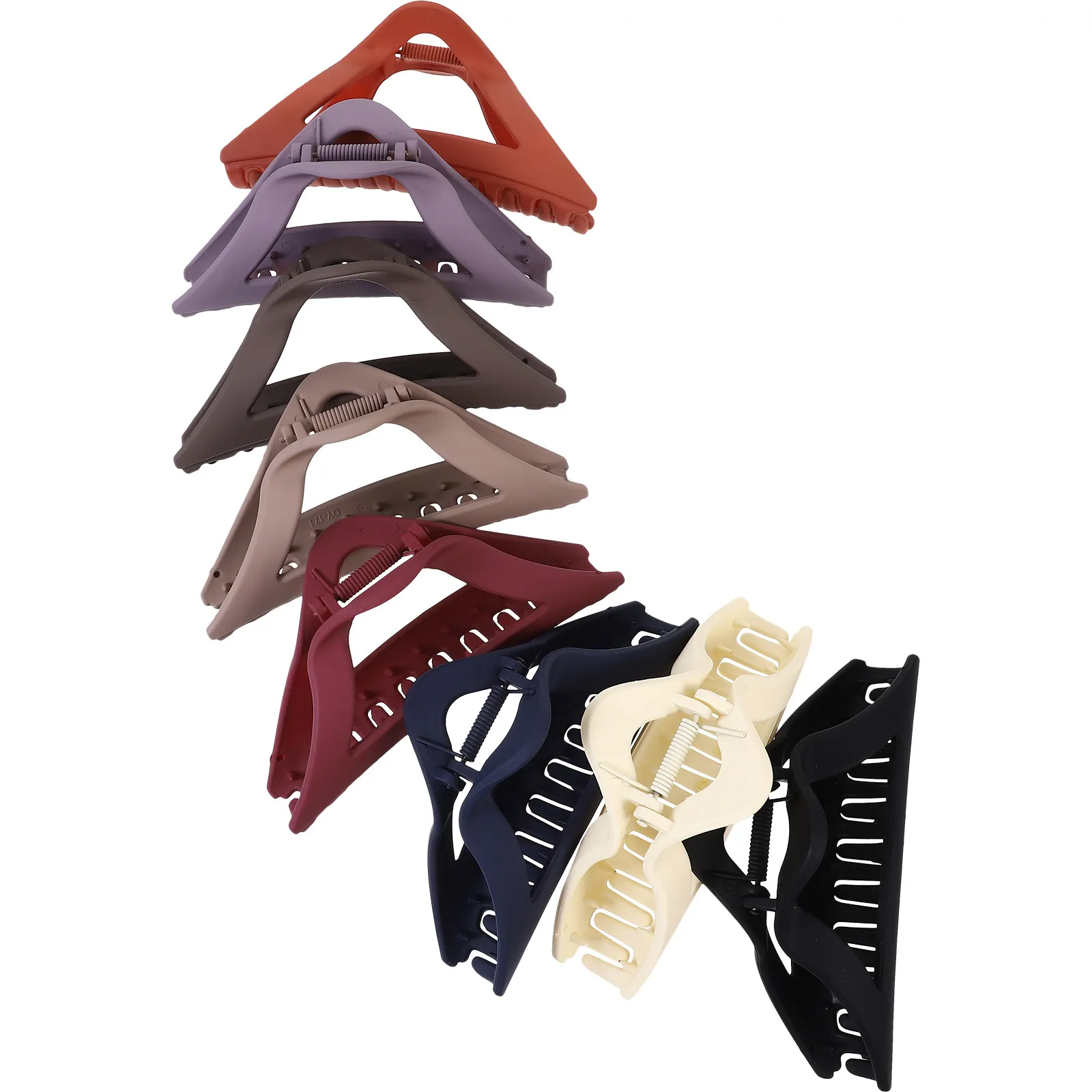 8Pcs Shark Jaw Triangle Hair Claw Clips Large Hollow Decorative Hair Clips for Styling Sectioning Accessories for Women
8Pcs Shark Jaw Triangle Hair Claw Clips Large Hollow Decorative Hair Clips for Styling Sectioning Accessories for Women