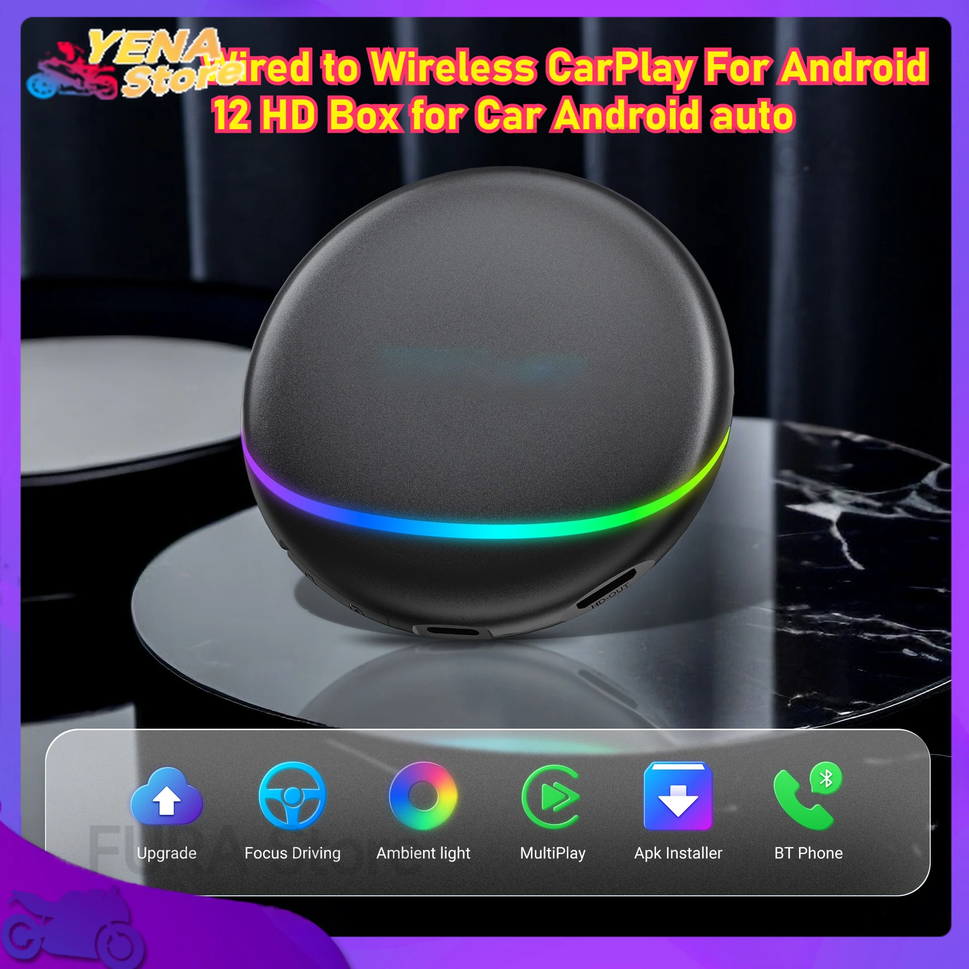 2025 auto parts AI Box Android HDMI Wireless CarPlay Android 12 high-definition Box In-car Android auto 
2025 auto parts AI Box Android HDMI Wireless CarPlay Android 12 high-definition Box In-car Android auto